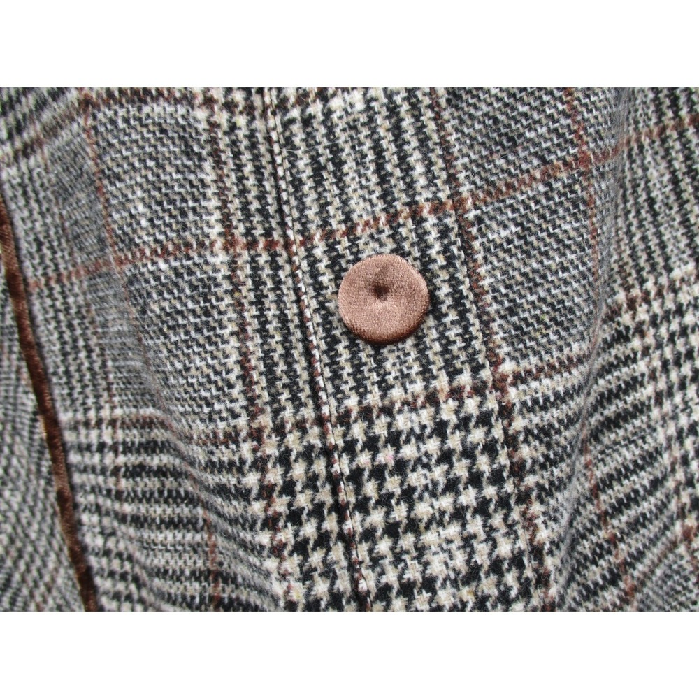 Bagatelle Collection Skirt Womens Large Plaid Velvet Trim Preppy Academia Zip - Picture 4 of 11